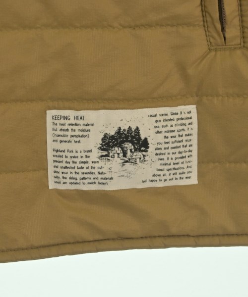 Highland Park（ハイランドパーク）ダウンジャケット/ダウンベスト ベージュ サイズ:L メンズ/2200620963244