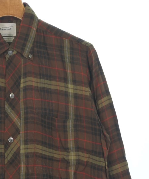 TOWNCRAFT（タウンクラフト）カジュアルシャツ 茶 サイズ:M メンズ/2200626213107