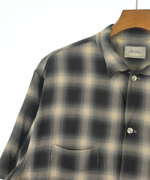 TOWNCRAFT（タウンクラフト）カジュアルシャツ 黒 サイズ:L メンズ/2200628607058