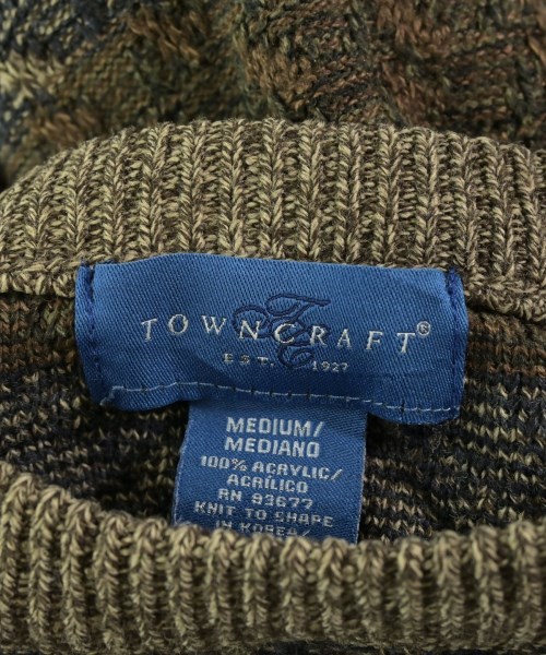 TOWNCRAFT（タウンクラフト）ニット・セーター 茶 サイズ:M メンズ/2200701235116