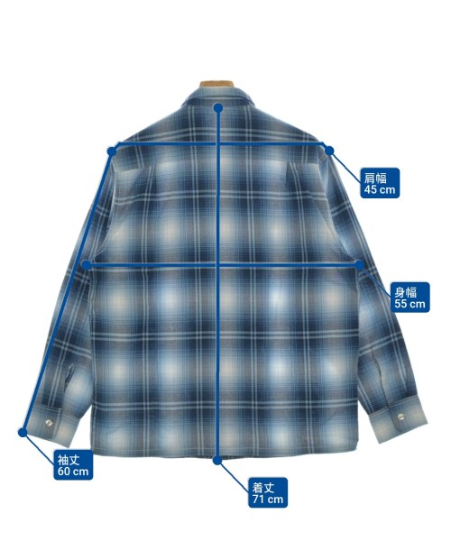 TOWNCRAFT（タウンクラフト）カジュアルシャツ 青 サイズ:M メンズ/2200662396109