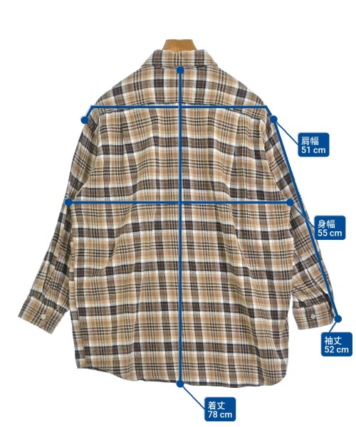 TOWNCRAFT（タウンクラフト）カジュアルシャツ ベージュ サイズ:F メンズ/2200639741048