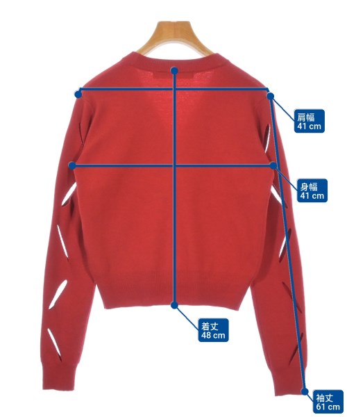 LEINWANDE（ラインヴァンド）カーディガン 赤 サイズ:F レディース/2200620132022