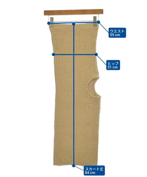 LEINWANDE（ラインヴァンド）ロング・マキシ丈スカート ベージュ サイズ:F レディース/2200615378374
