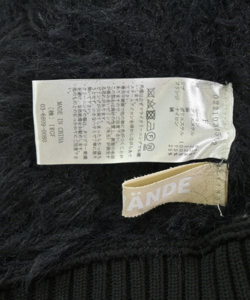 LEINWANDE（ラインヴァンド）ベスト 黒 サイズ:F レディース/2200617115014