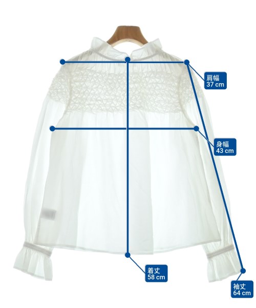 Merlette（マーレット）ブラウス 白 サイズ:-(M位) レディース/2200629548046