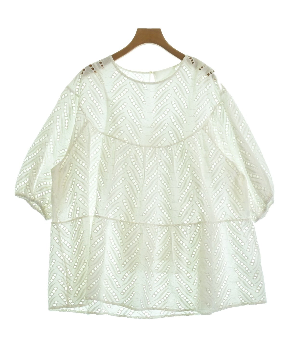 Merlette マーレット　ブラウス　白　レース Merlette - 23SS✨マーレット SVENSKA TOP 定価8万円 ブラウス