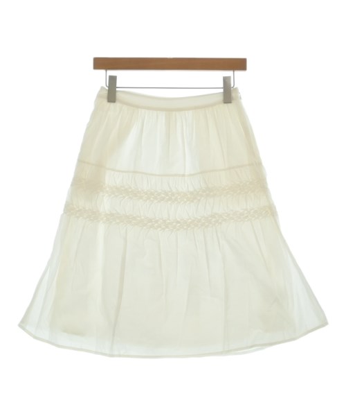 Merlette(マーレット)ひざ丈スカート 白 サイズ:2(M位)/2200631149378