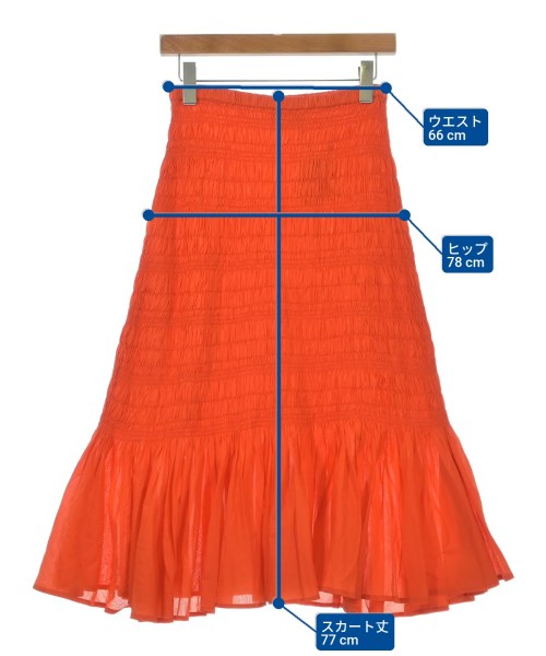 Merlette（マーレット）ロング・マキシ丈スカート オレンジ サイズ:SF レディース/2200631186779
