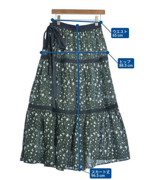 Merlette（マーレット）ロング・マキシ丈スカート 緑 サイズ:F レディース/2200631196785