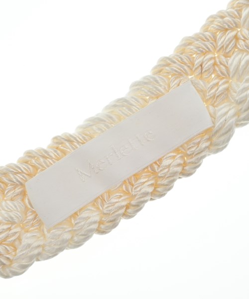 Merlette（マーレット）ベルト 白 サイズ:- レディース/2200631224310