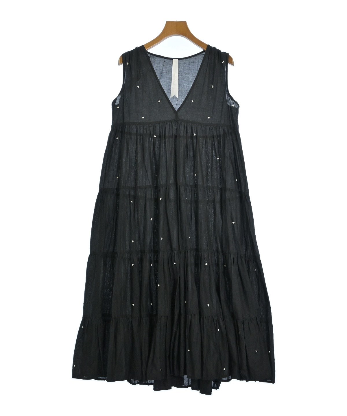 専用【25SS/L相当】マーレット LUMEN ルーメン ワンピース ティアード Merlette(マーレット)ワンピース 黒 サイズ:XS レディース