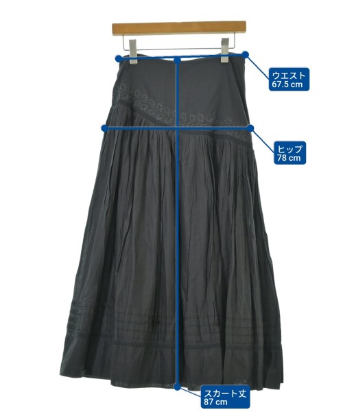 Merlette（マーレット）ロング・マキシ丈スカート グレー サイズ:6(M位) レディース/2200671710057