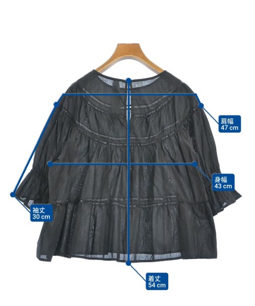 Merlette（マーレット）ブラウス 黒 サイズ:F レディース/2200672284205