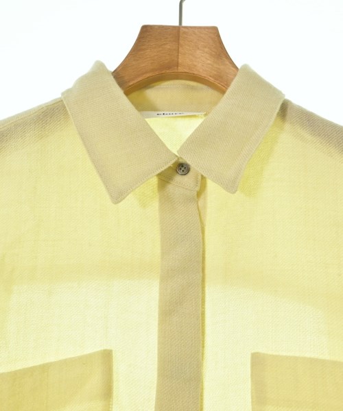 ebure（エブール）カジュアルシャツ 黄 サイズ:38(M位) レディース/2200622843032