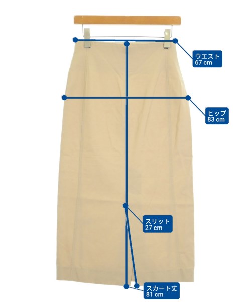 ebure（エブール）ひざ丈スカート ベージュ サイズ:38(M位) レディース/2200638604030