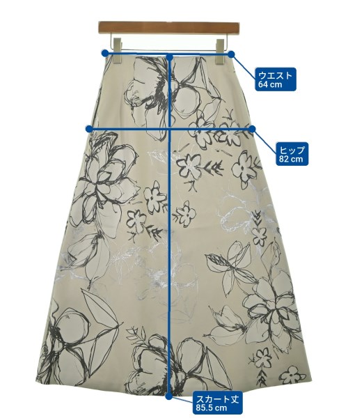 ebure（エブール）ロング・マキシ丈スカート ベージュ サイズ:36(S位) レディース/2200639153100