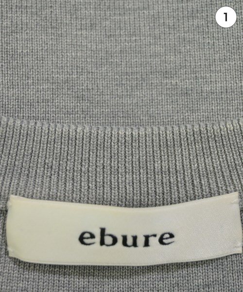 ebure（エブール）ニット・セーター グレー サイズ:F レディース/2200640682088