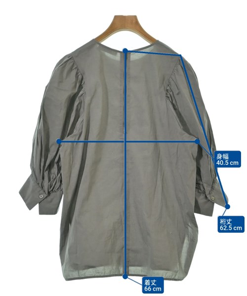 ebure（エブール）カジュアルシャツ グレー サイズ:38(M位) レディース/2200641290077