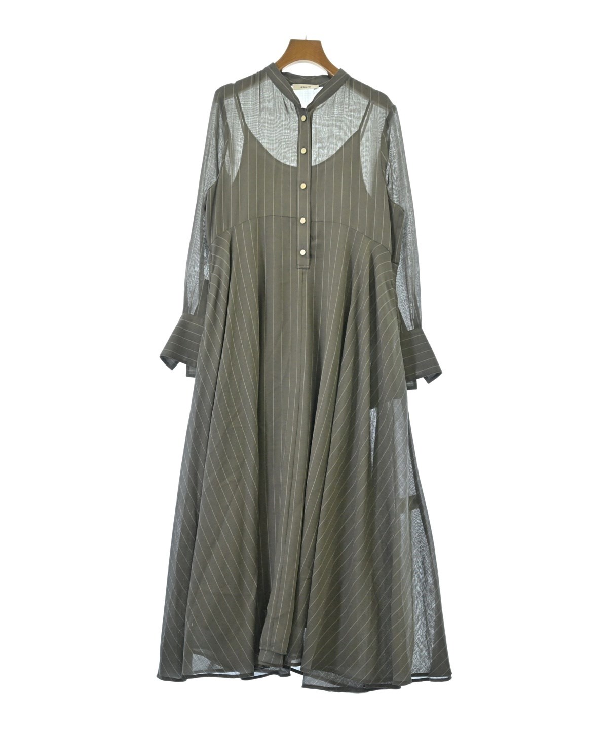 ebure（エブール）シャツワンピース グレー サイズ:38(M位) レディース