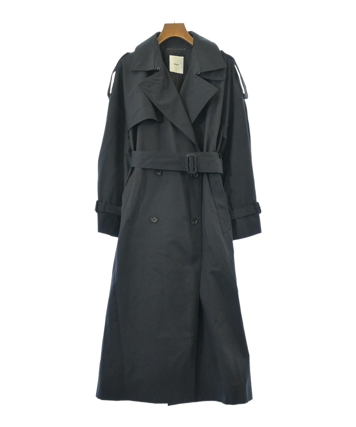 ebure トレンチコート ebure（エブール）トレンチコート 紺 サイズ:36(S位) レディース