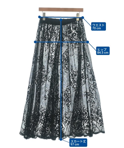 ebure（エブール）ロング・マキシ丈スカート 黒 サイズ:36(S位) レディース/2200640715403