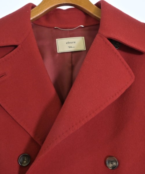 ebure（エブール）ステンカラーコート 赤 サイズ:36(S位) レディース/2200643221024