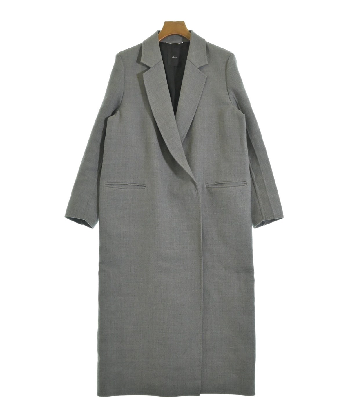 ebure（エブール）チェスターコート グレー サイズ:36(S位) レディース