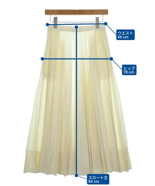 ebure（エブール）ロング・マキシ丈スカート 白 サイズ:36(S位) レディース/2200620753180