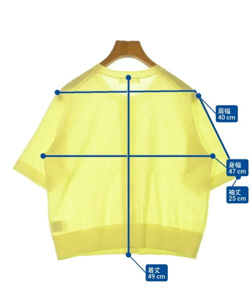 ebure（エブール）カーディガン 黄 サイズ:-(M位) レディース/2200622020167