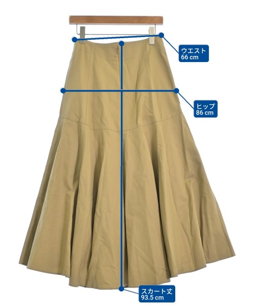 ebure（エブール）ロング・マキシ丈スカート ベージュ サイズ:36(S位) レディース/2200616478042