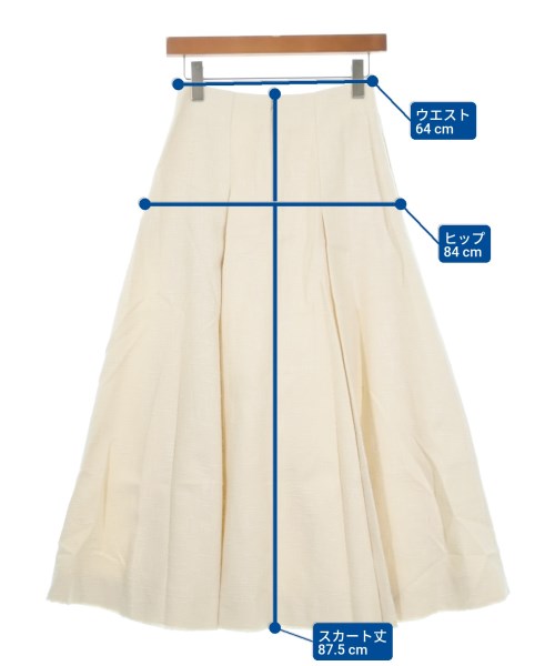 ebure（エブール）ロング・マキシ丈スカート 白 サイズ:36(S位) レディース/2200631134169