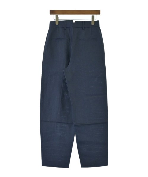 【中古】エブール ebure 25SS ボイルダブルクロスライトジャケット×イージーストレートパンツ スーツ 38 紺 ebure（エブール）スラックス 紺 サイズ:38(M位) レディース