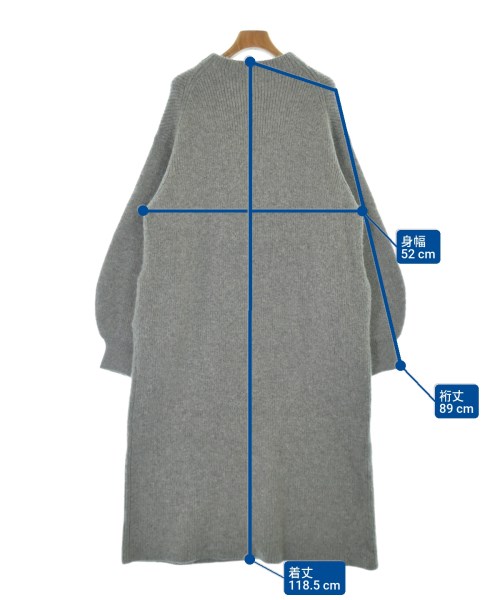 ebure（エブール）ワンピース グレー サイズ:38(M位) レディース/2200631134589