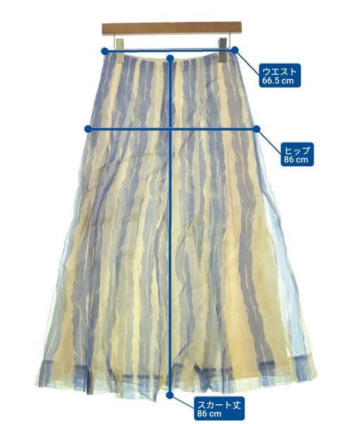 ebure（エブール）ロング・マキシ丈スカート 白 サイズ:36(S位) レディース/2200631135111