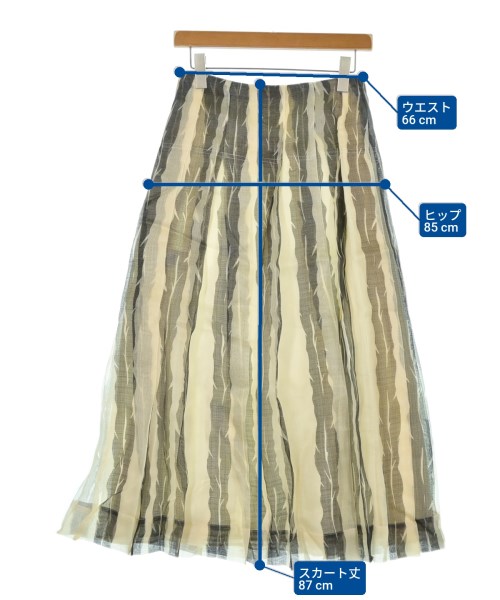 ebure（エブール）ロング・マキシ丈スカート 黄 サイズ:36(S位) レディース/2200631135135