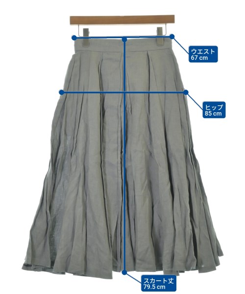 ebure（エブール）ロング・マキシ丈スカート グレー サイズ:36(S位) レディース/2200631135197