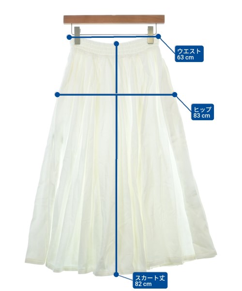 ebure（エブール）ロング・マキシ丈スカート 白 サイズ:36(S位) レディース/2200631135203