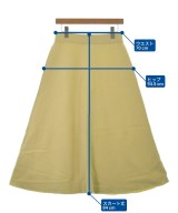 ebure（エブール）ロング・マキシ丈スカート 黄 サイズ:38(M位) レディース/2200631136927