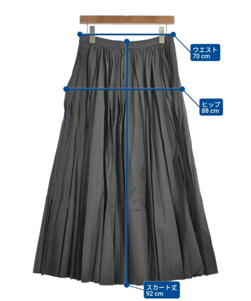 ebure（エブール）ロング・マキシ丈スカート グレー サイズ:38(M位) レディース/2200631138624