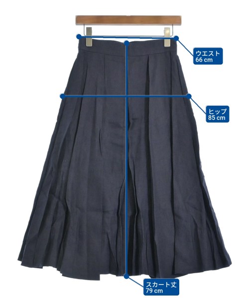 ebure（エブール）ロング・マキシ丈スカート 紺 サイズ:36(S位) レディース/2200631138693