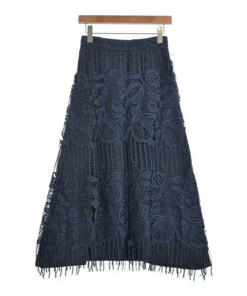 ebure（エブール）ロング・マキシ丈スカート 紺 サイズ:36(S位) レディース/2200631138709