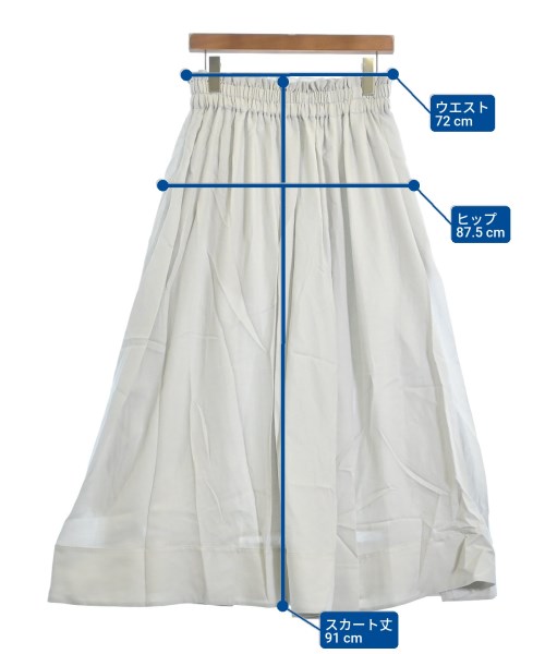 ebure（エブール）ロング・マキシ丈スカート グレー サイズ:38(M位) レディース/2200631138754