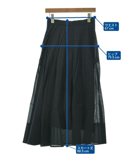 ebure（エブール）ロング・マキシ丈スカート 黒 サイズ:38(M位) レディース/2200631138808