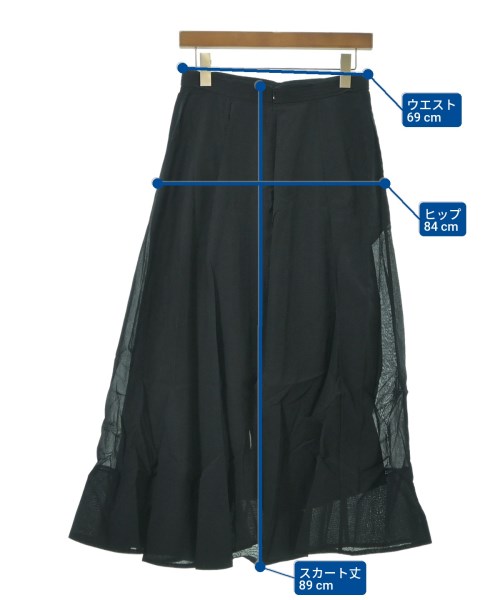 ebure（エブール）ロング・マキシ丈スカート 黒 サイズ:38(M位) レディース/2200631138815