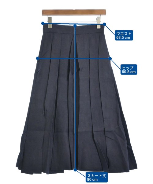 ebure（エブール）ロング・マキシ丈スカート 紺 サイズ:38(M位) レディース/2200631138877
