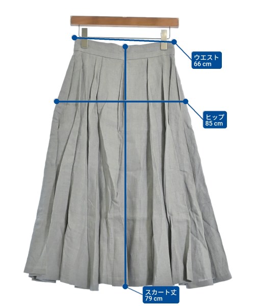 ebure（エブール）ロング・マキシ丈スカート グレー サイズ:36(S位) レディース/2200631138884