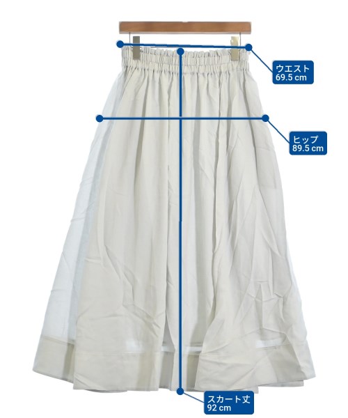 ebure（エブール）ロング・マキシ丈スカート グレー サイズ:38(M位) レディース/2200631138891