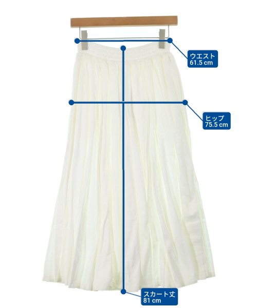 ebure（エブール）ロング・マキシ丈スカート 白 サイズ:36(S位) レディース/2200631138907