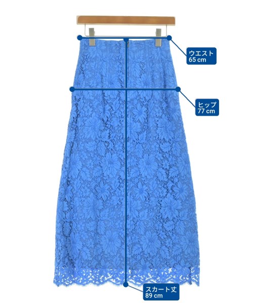 ebure（エブール）ロング・マキシ丈スカート 青 サイズ:36(S位) レディース/2200631142249